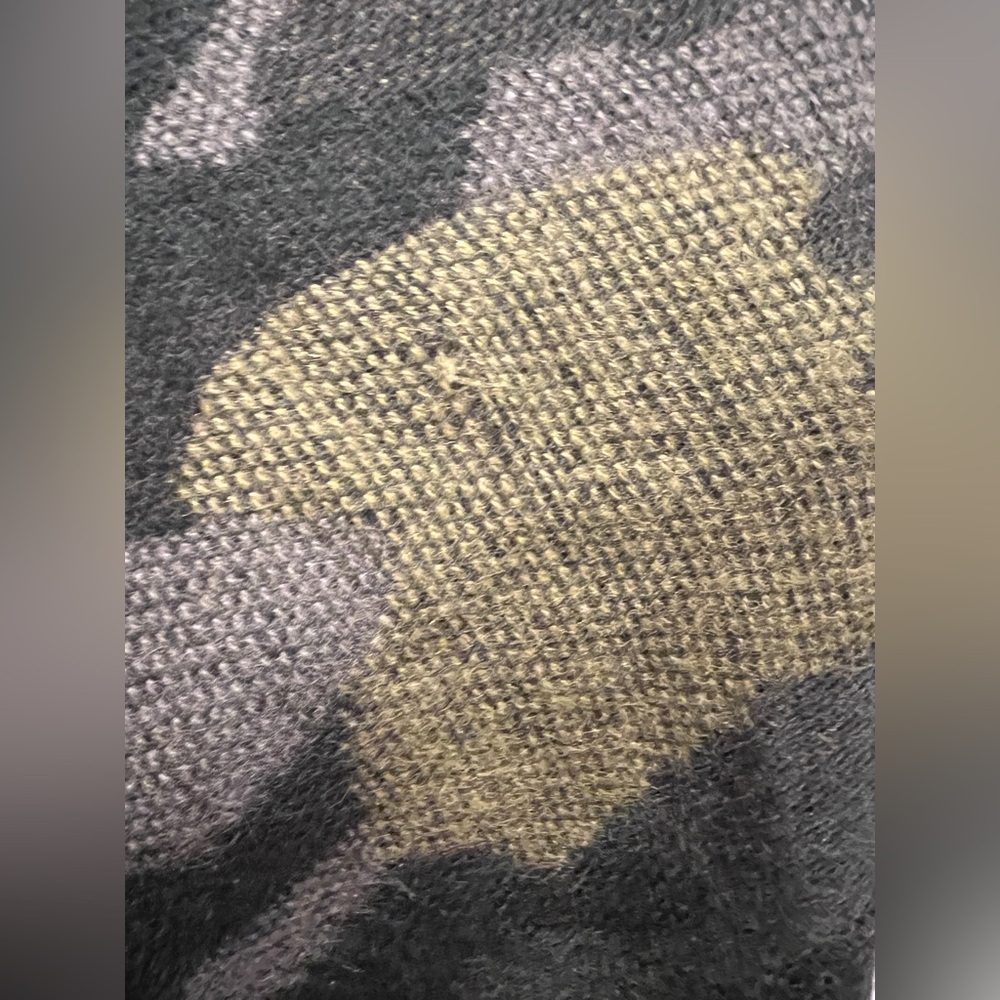 Anthropologie Olive & Black Camo Blanket Scarf - Picture 5 of 10